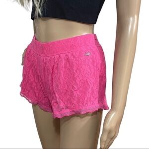 Hollister pink lace shorts